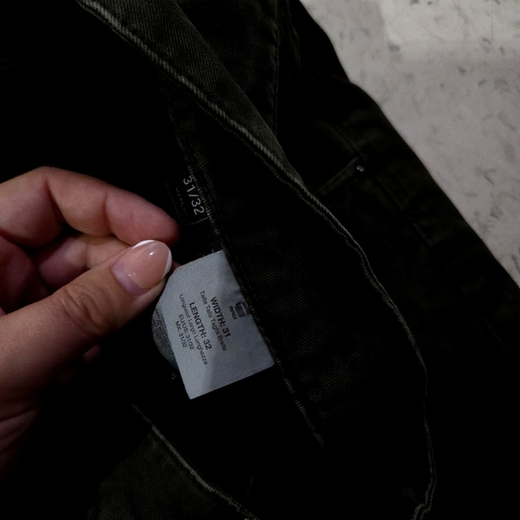 Raw | Olive Green Cargo Pants Mid Boyfriend Fit - Picture 8 of 11